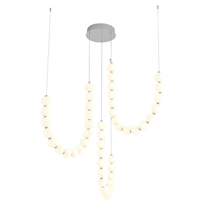 Akoya 48 Light Steel Chandelier