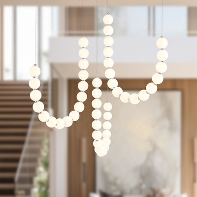 Akoya 48 Light Steel Chandelier