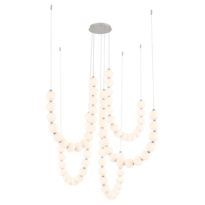 Akoya 80 Light Steel Chandelier