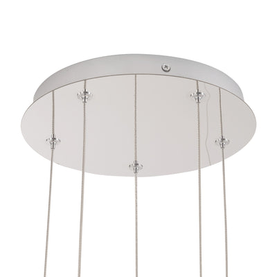 Akoya 80 Light Steel Chandelier