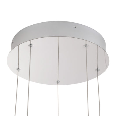 Akoya 80 Light Steel Chandelier