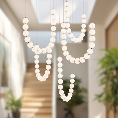 Akoya 80 Light Steel Chandelier