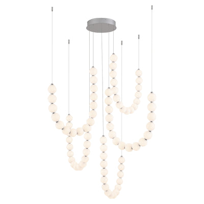 Akoya 80 Light Steel Chandelier