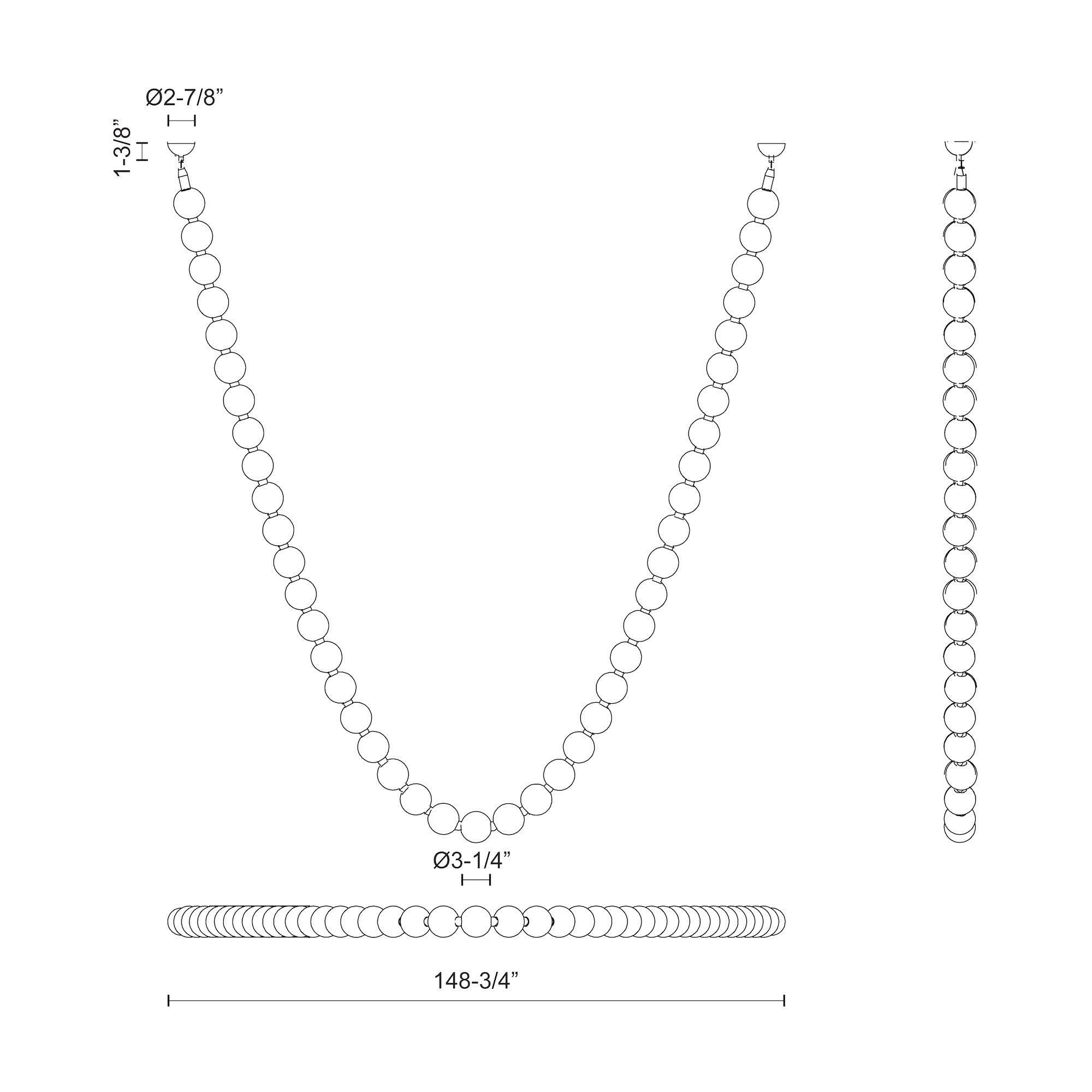Akoya 12.5-ft Steel Pendant
