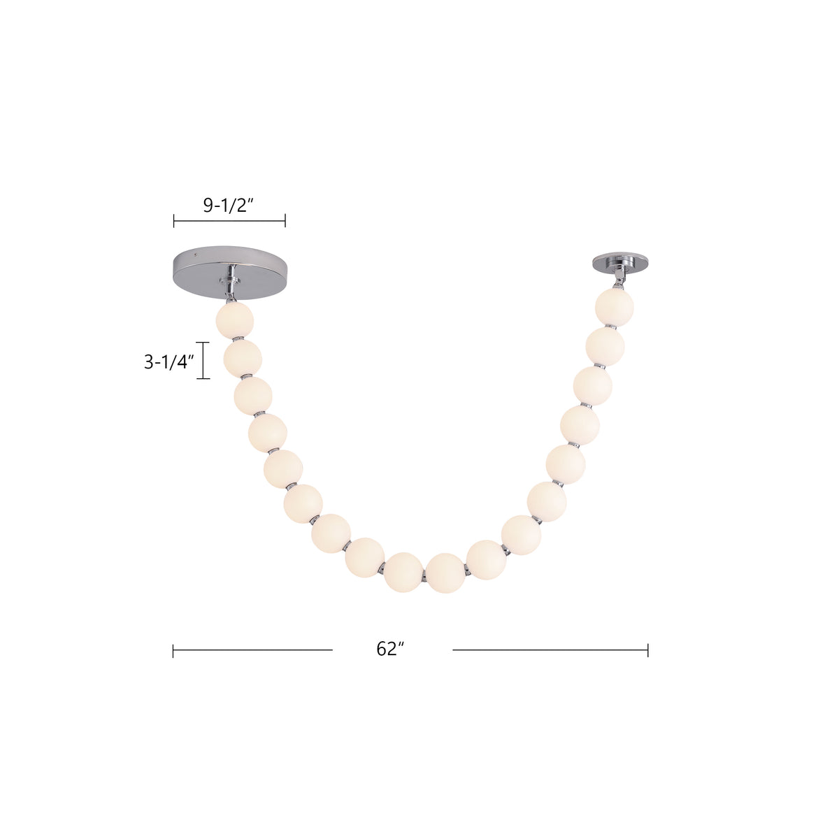 Akoya 5-ft Steel Pendant