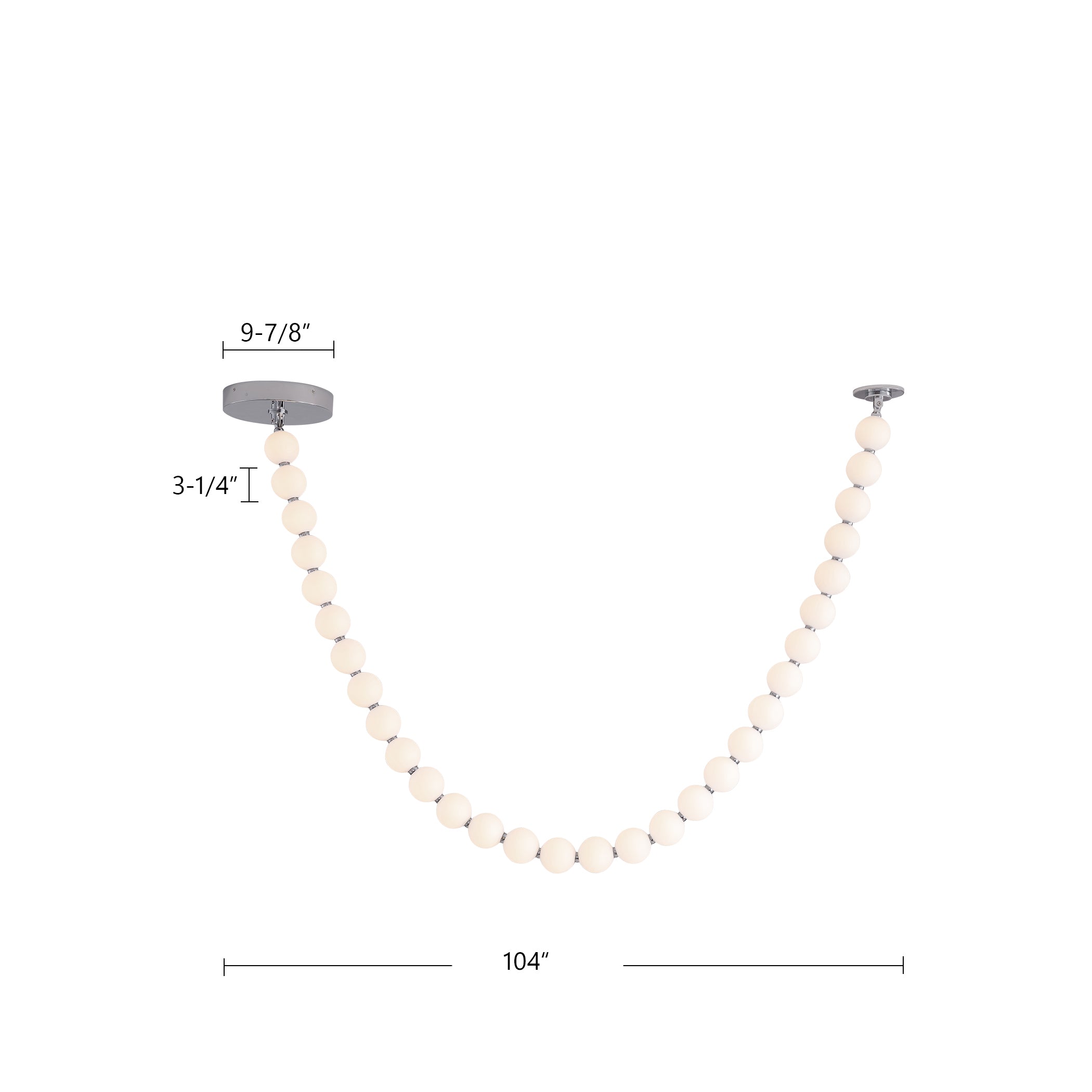 Akoya 8.5-ft Steel Pendant