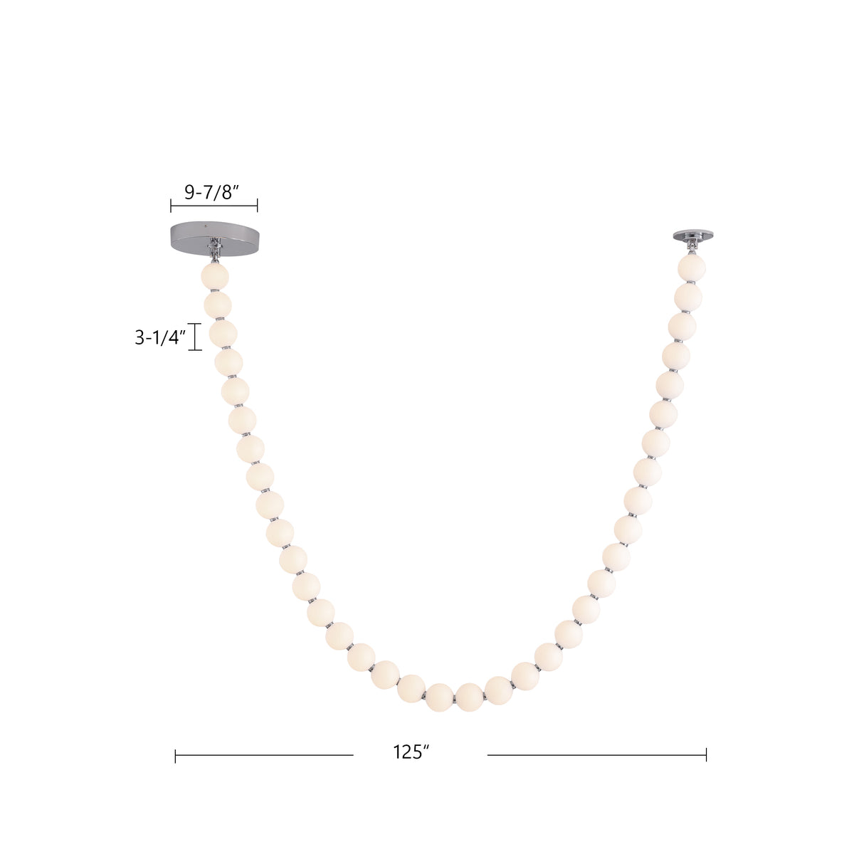Akoya 10.5-ft Steel Pendant