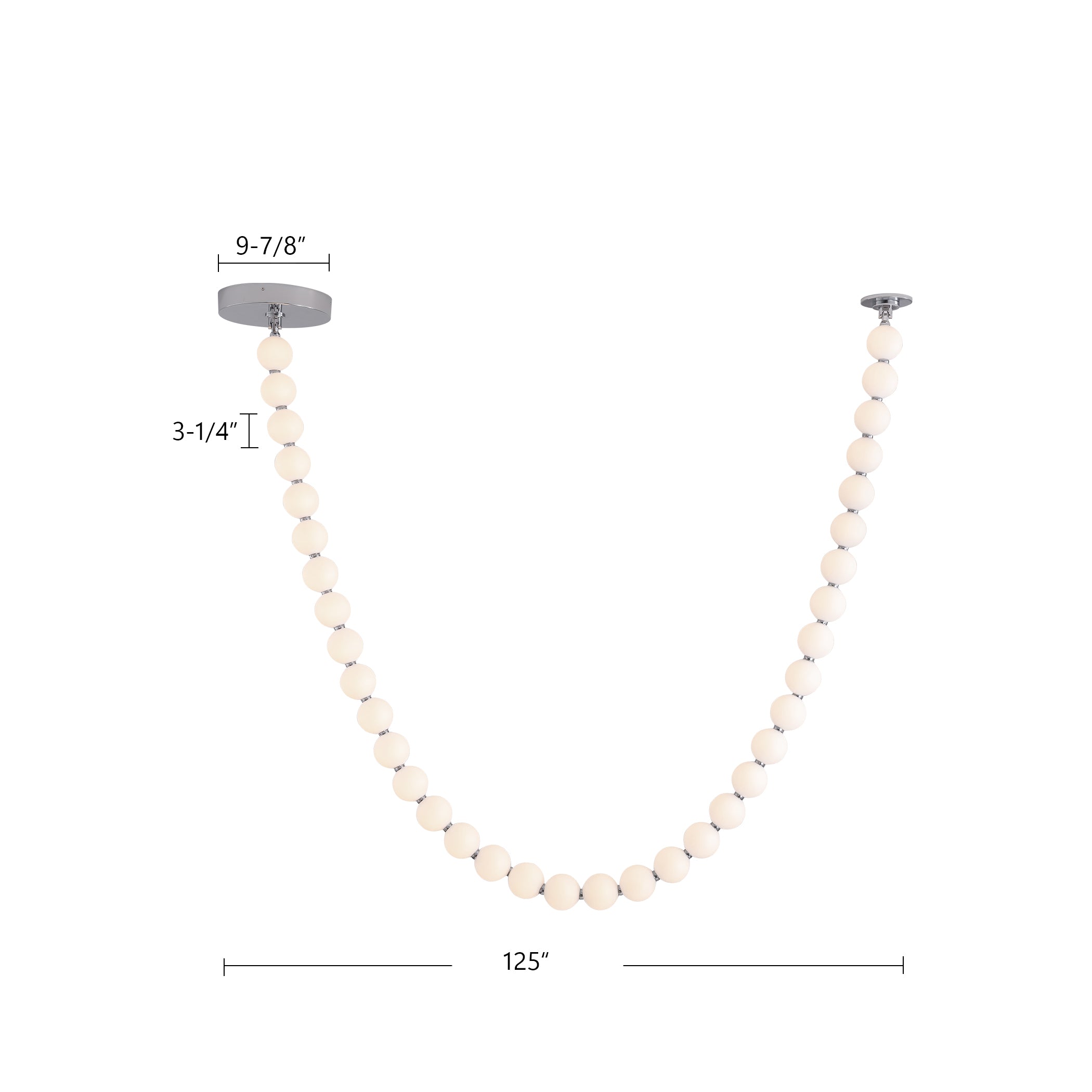 Akoya 10.5-ft Steel Pendant