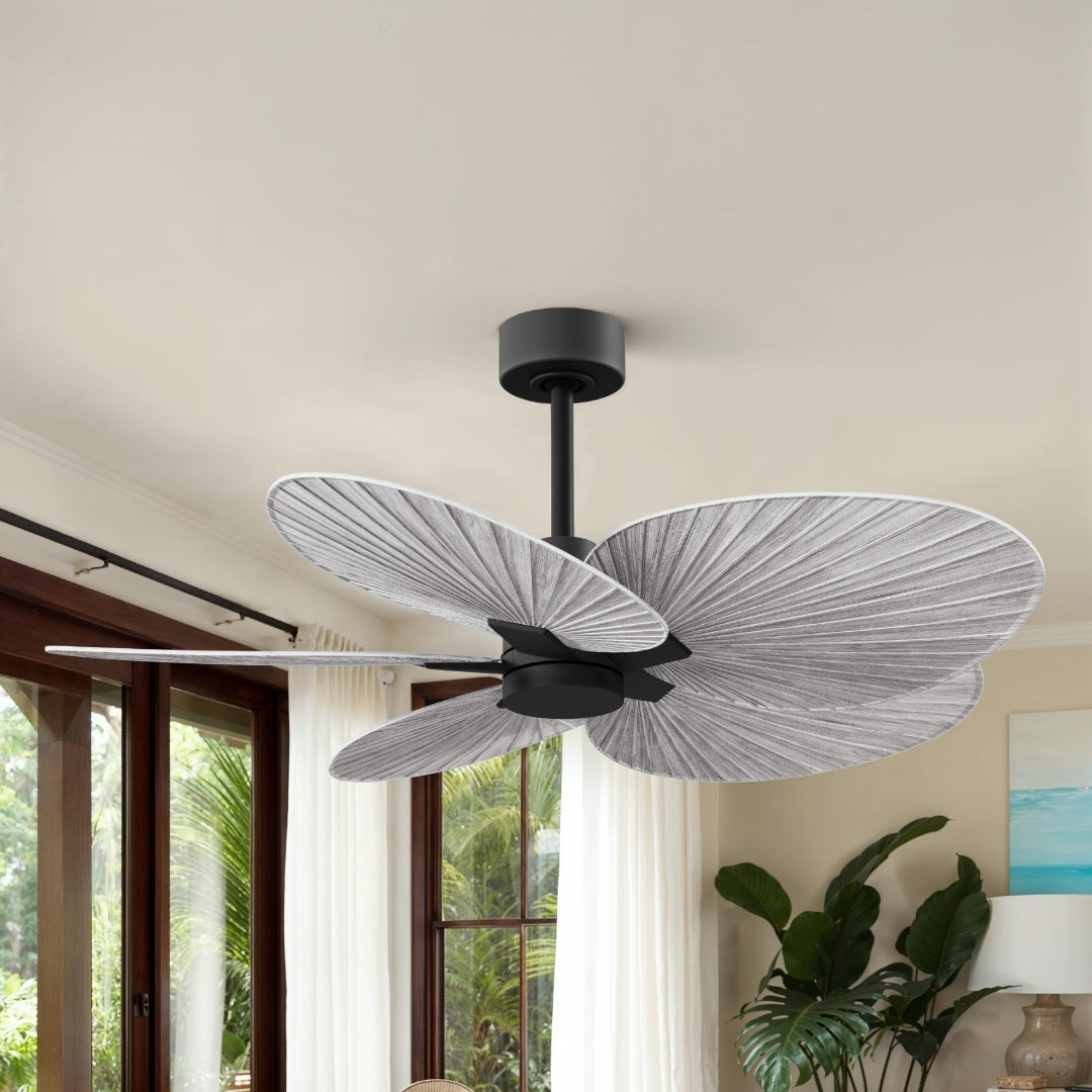 Alessandra Tropical 5-Blade Ceiling Fan Without Light Kit