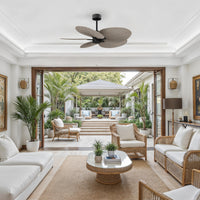 Alessandra Tropical 5-Blade Ceiling Fan Without Light Kit