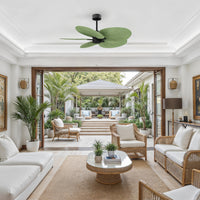Alessandra Tropical 5-Blade Ceiling Fan Without Light Kit