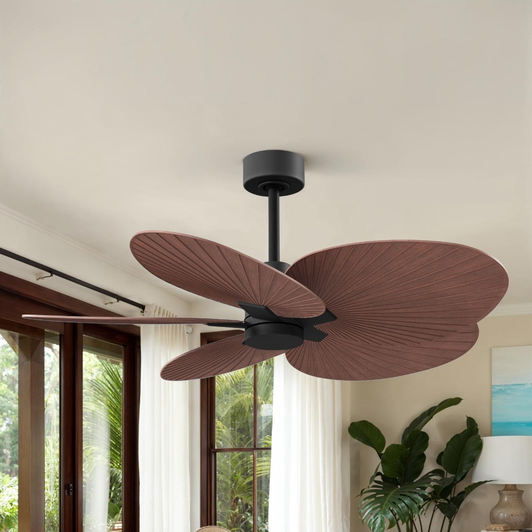 Alessandra Tropical 5-Blade Ceiling Fan Without Light Kit