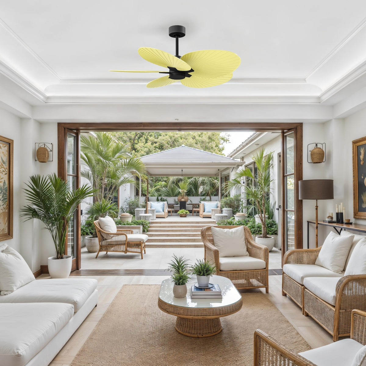 Alessandra Tropical 5-Blade Ceiling Fan Without Light Kit