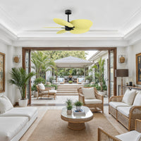 Alessandra Tropical 5-Blade Ceiling Fan Without Light Kit
