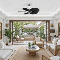 Alessandra Tropical 5-Blade Ceiling Fan Without Light Kit