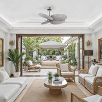 Alessandra Tropical 5-Blade Ceiling Fan Without Light Kit