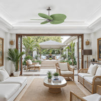 Alessandra Tropical 5-Blade Ceiling Fan Without Light Kit
