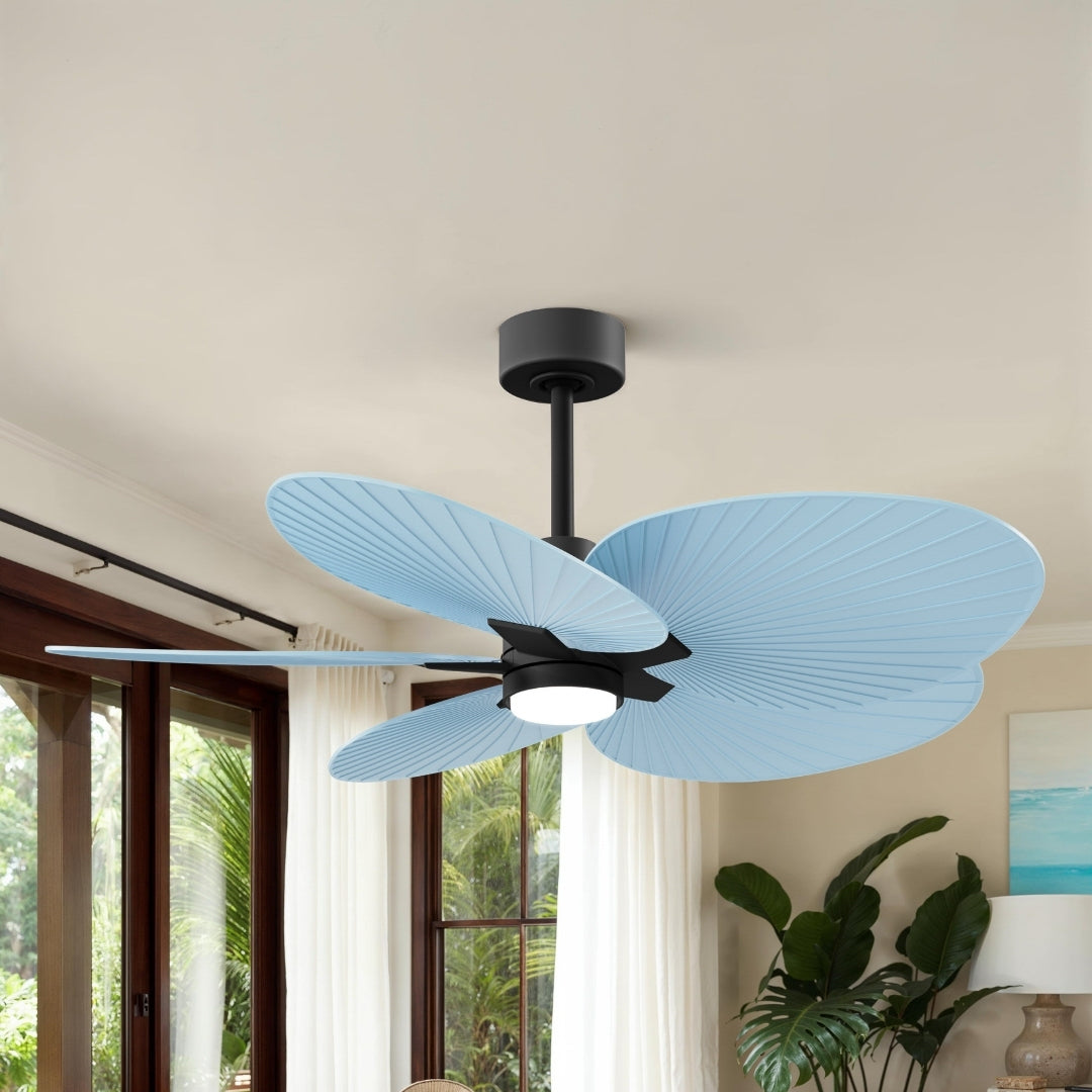 Alessandra Tropical 5-Blade Ceiling Fan with LED Light
