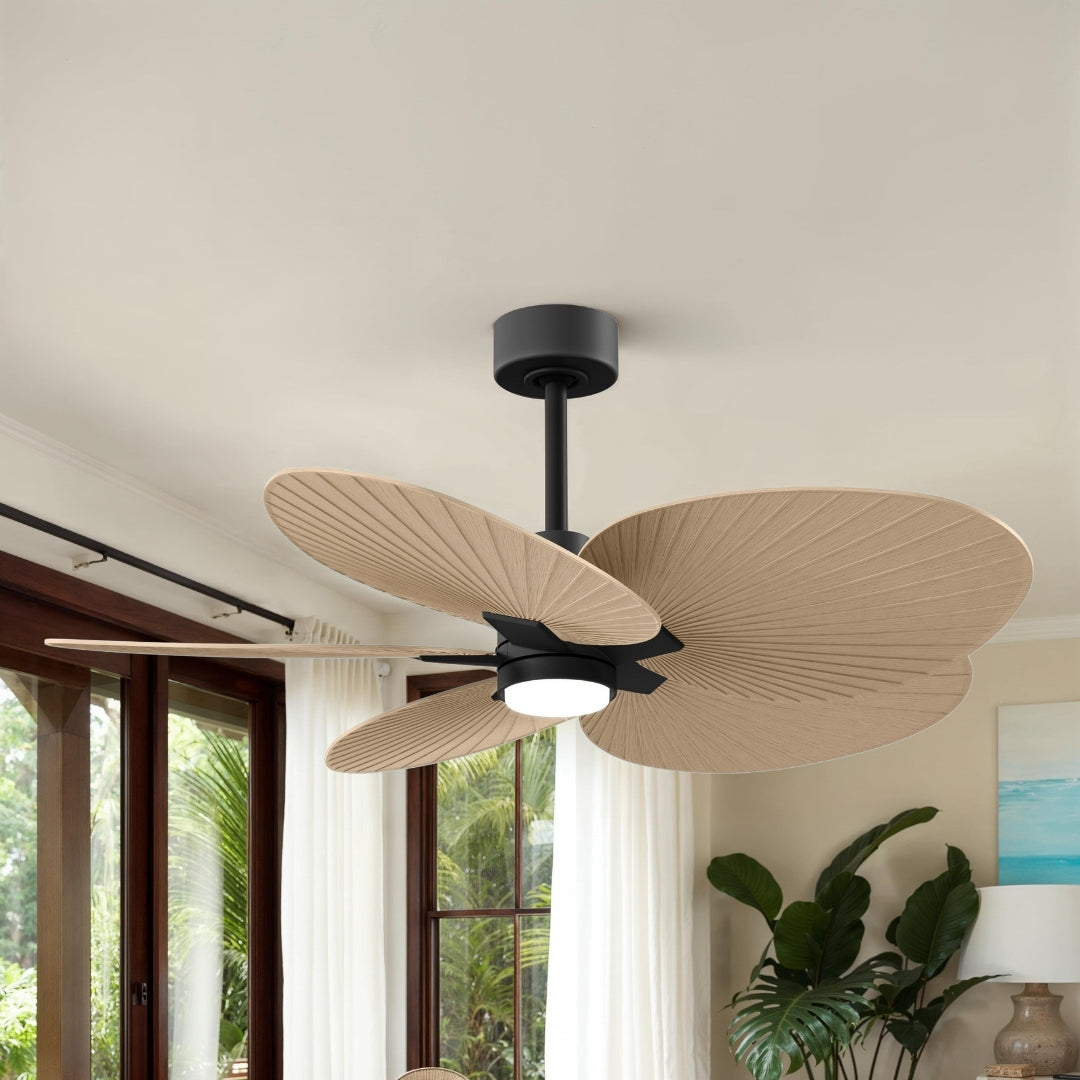 Alessandra Tropical 5-Blade Ceiling Fan with LED Light