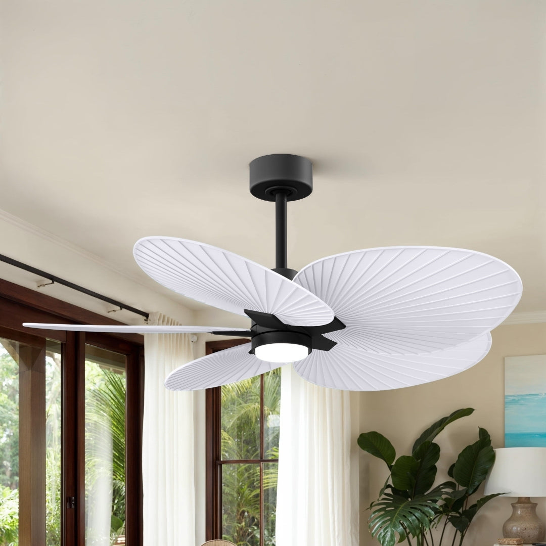 Alessandra Tropical 5-Blade Ceiling Fan with LED Light