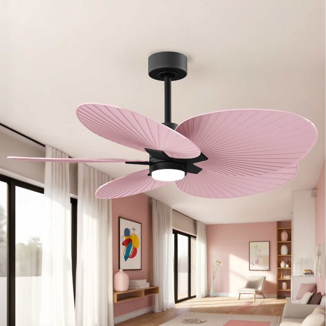 Alessandra Tropical 5-Blade Ceiling Fan with LED Light