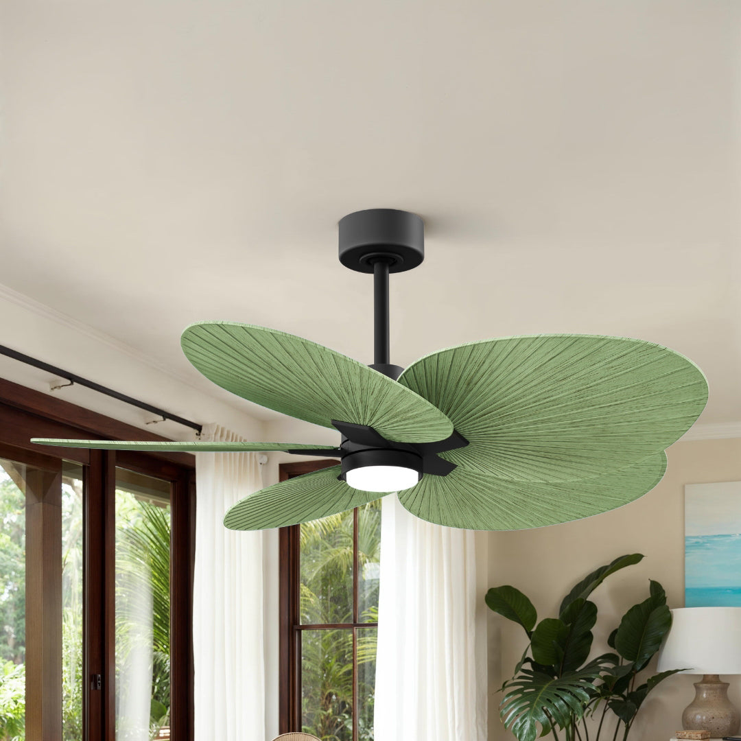 Alessandra Tropical 5-Blade Ceiling Fan with LED Light
