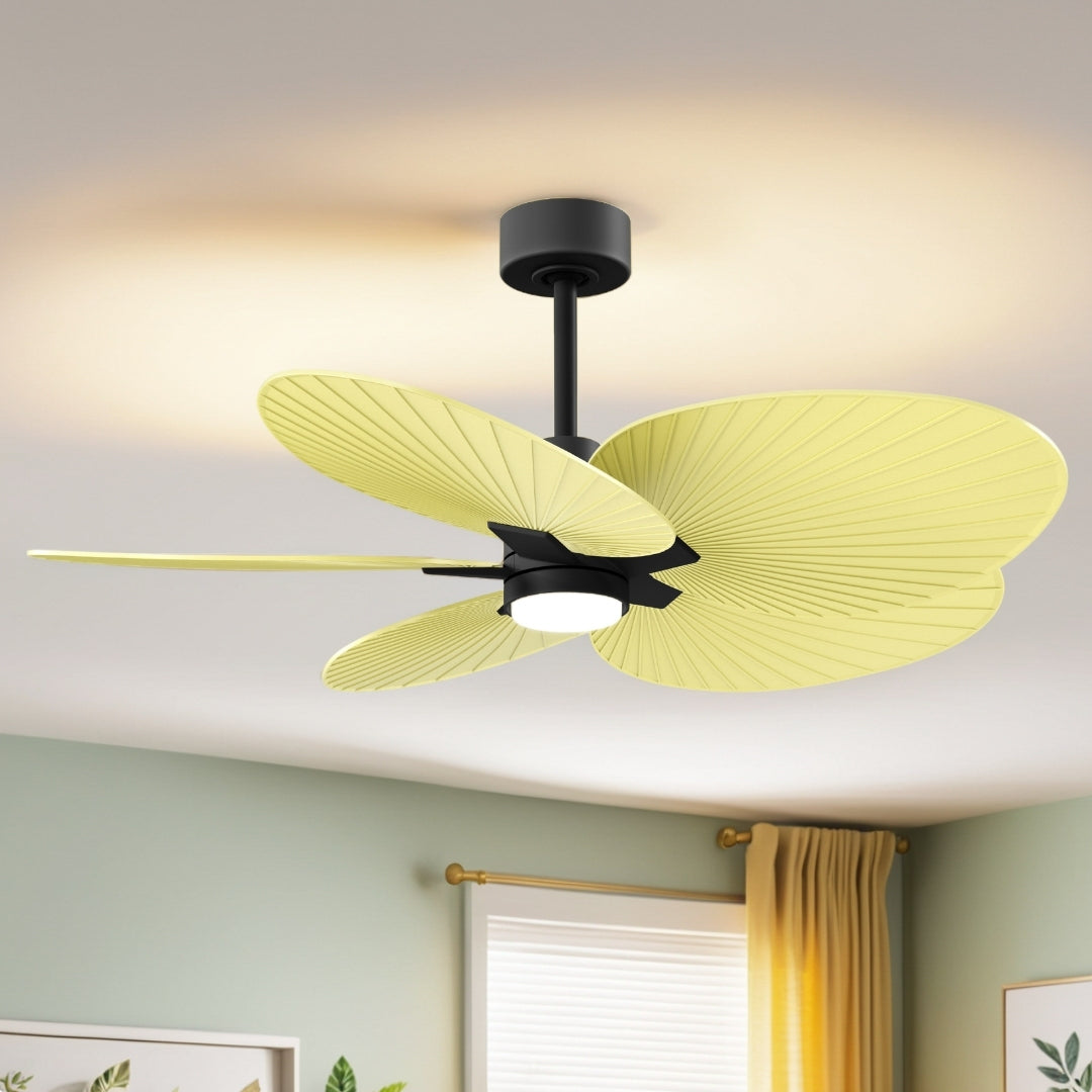 Alessandra Tropical 5-Blade Ceiling Fan with LED Light