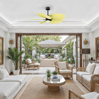 Alessandra Tropical 5-Blade Ceiling Fan with LED Light
