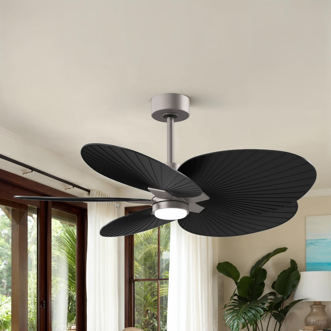 Alessandra Tropical 5-Blade Ceiling Fan with LED Light