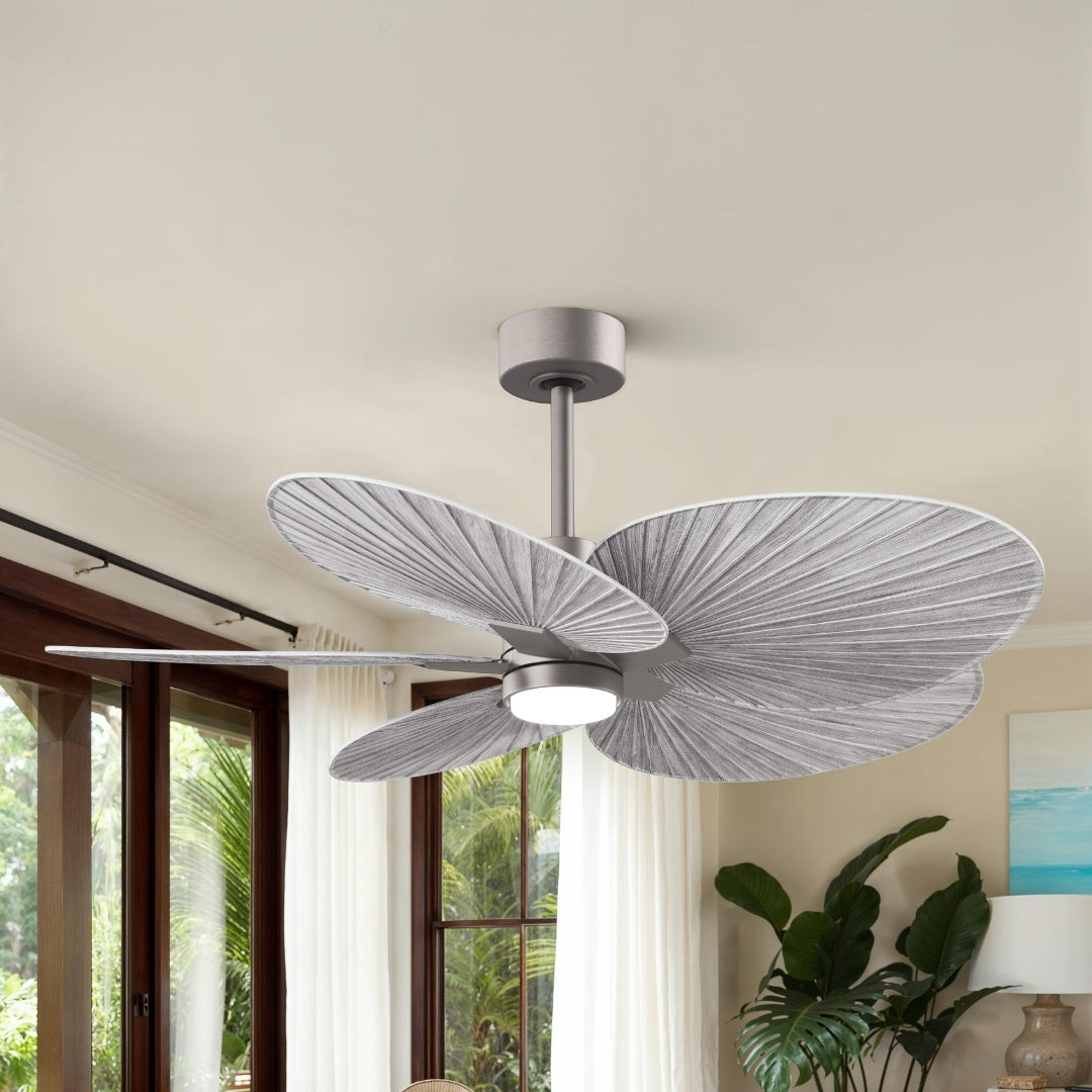 Alessandra Tropical 5-Blade Ceiling Fan with LED Light