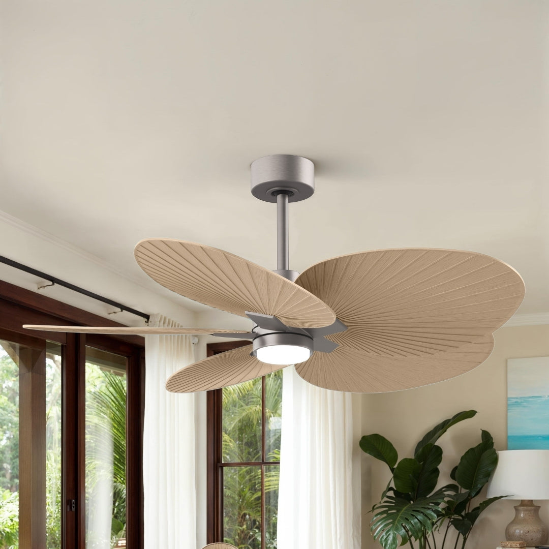 Alessandra Tropical 5-Blade Ceiling Fan with LED Light