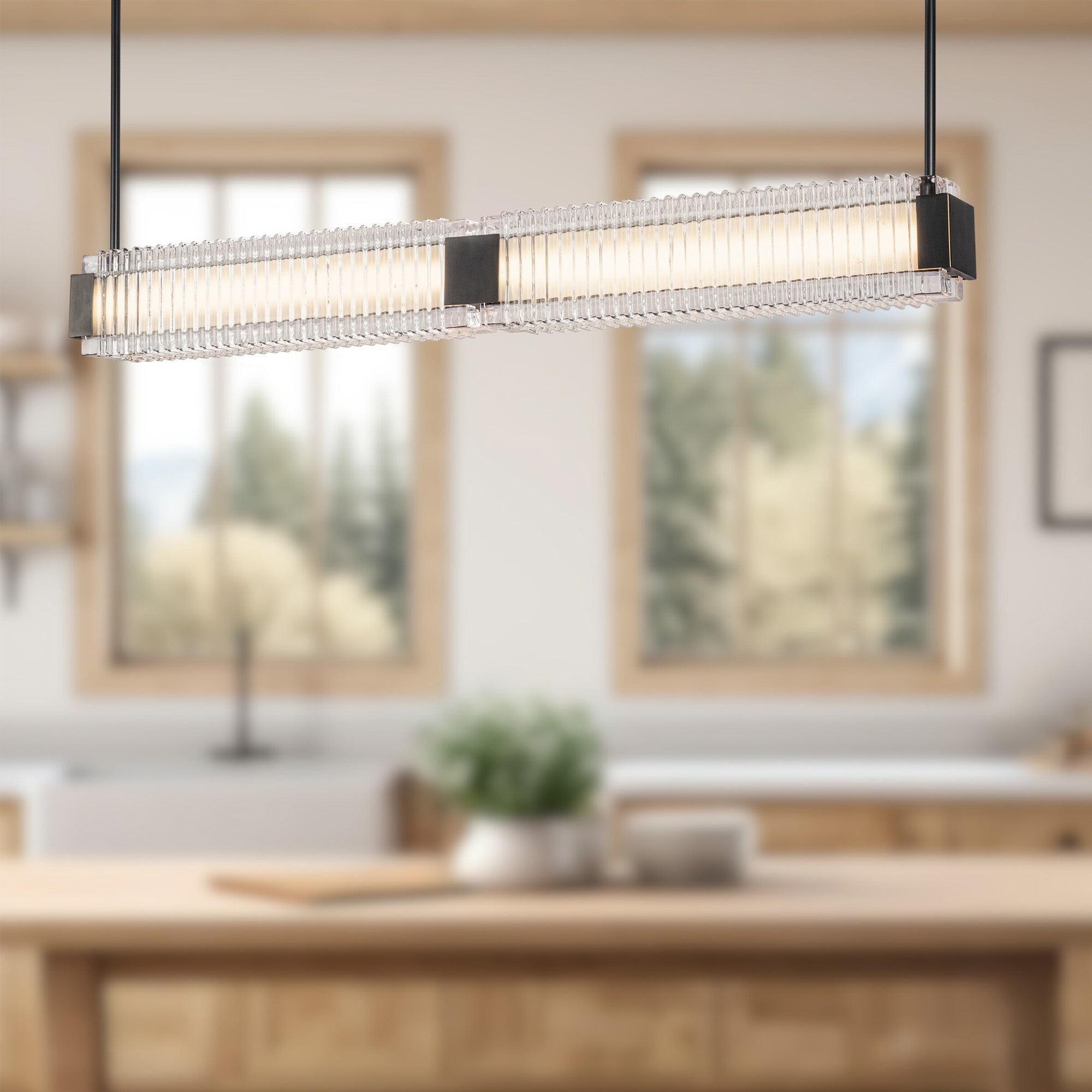 Alai 47-in Steel Linear Pendant