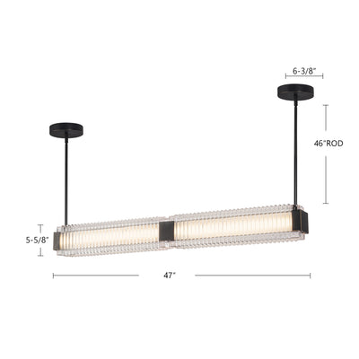 Alai 47-in Steel Linear Pendant