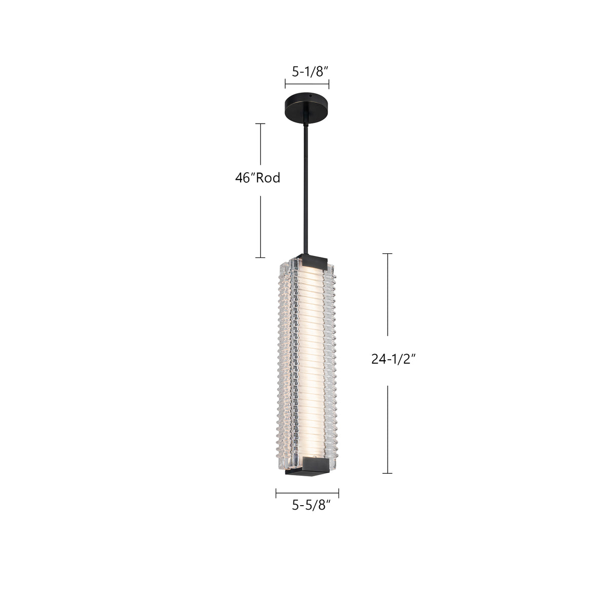 Alai 24-in Steel Pendant