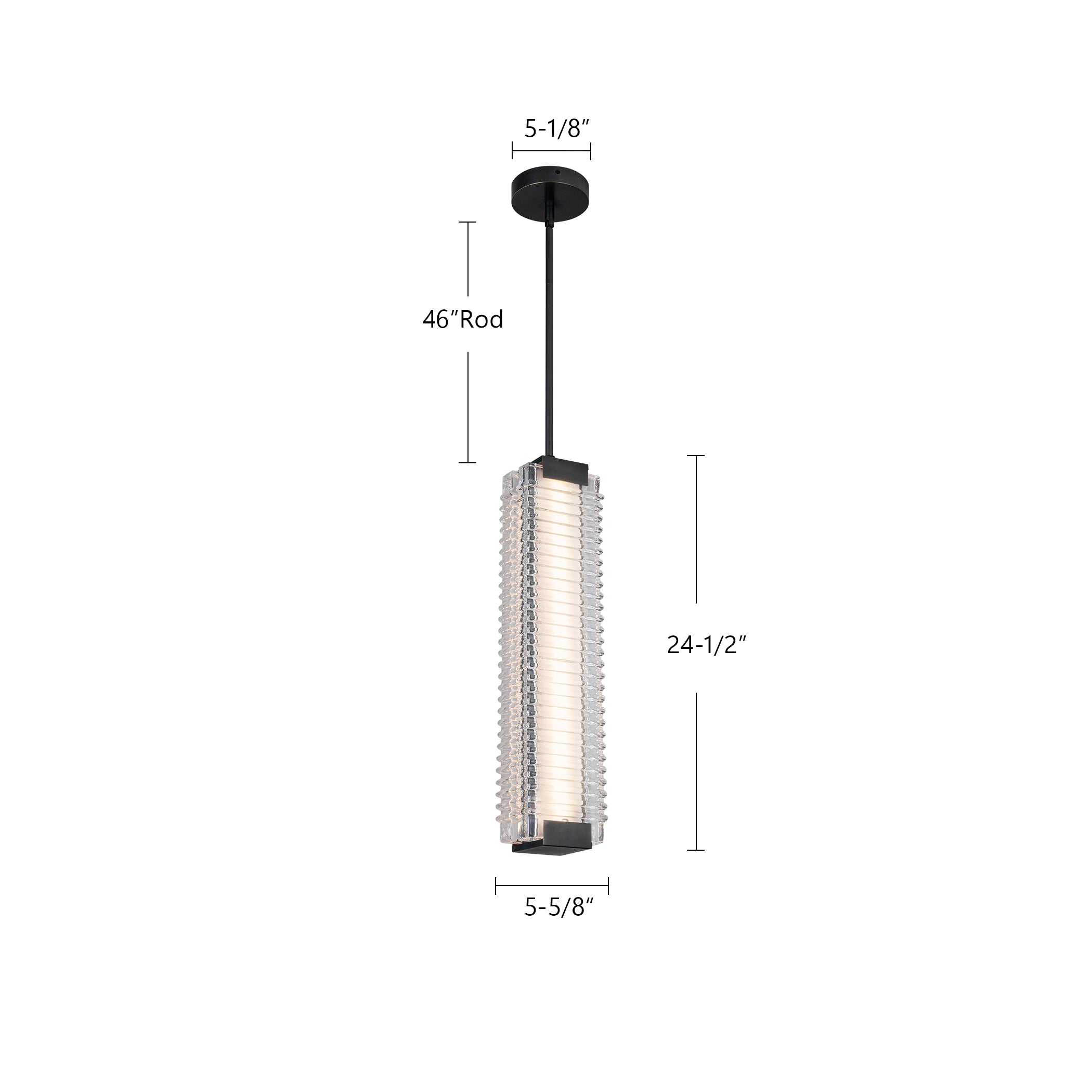 Alai 24-in Steel Pendant