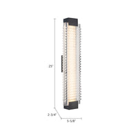 Alai 25-in Steel Vanity Light