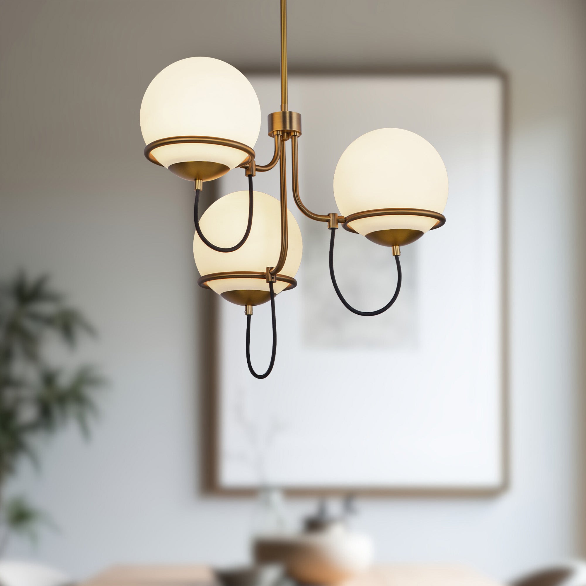 Alba 23-in Steel Chandelier