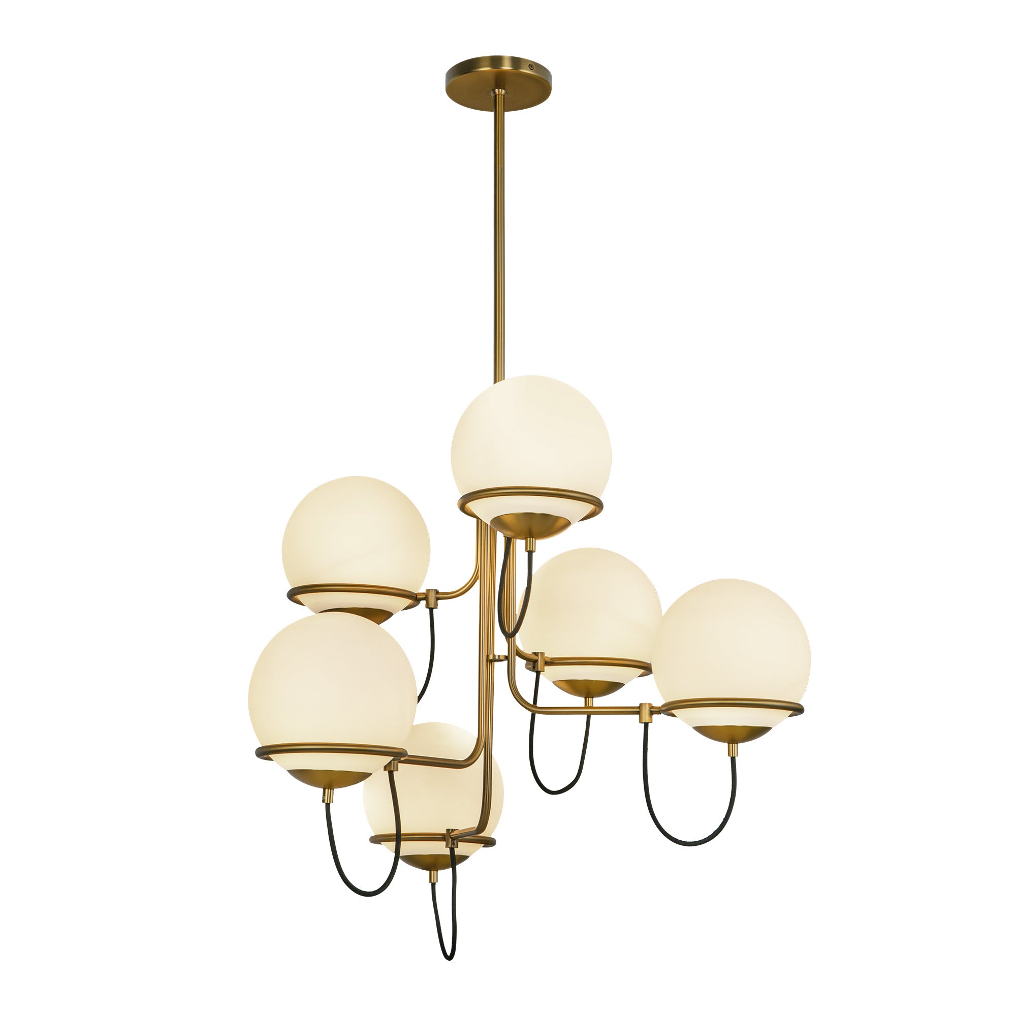 Alba 32-in Steel Chandelier