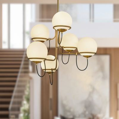 Alba 32-in Steel Chandelier
