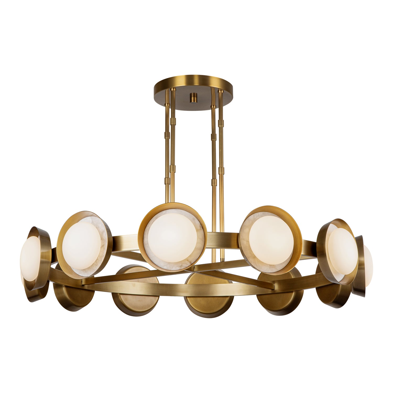 Alonso 50-in Steel Chandelier