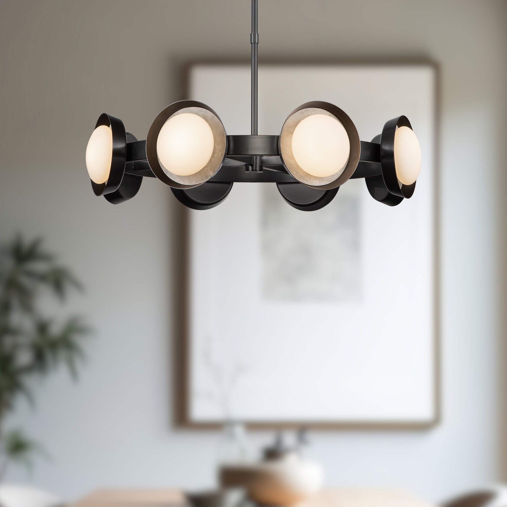 Alonso 37-in Steel Chandelier