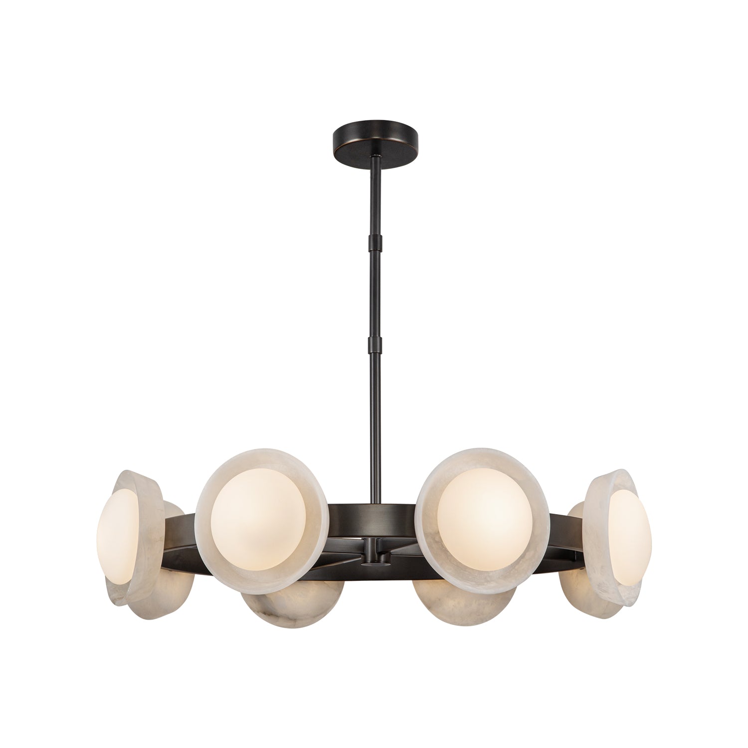Alonso 37-in Steel Chandelier