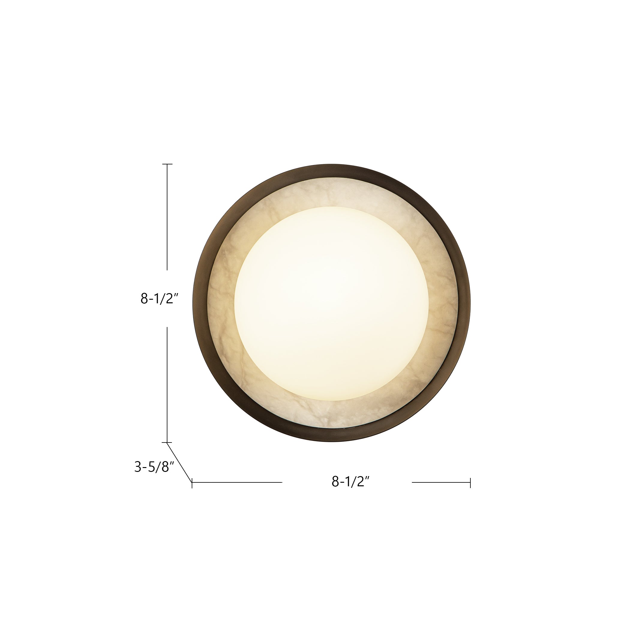 Alonso 8-in Steel Vanity Light