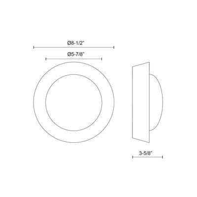 Alonso 8-in Steel Vanity Light