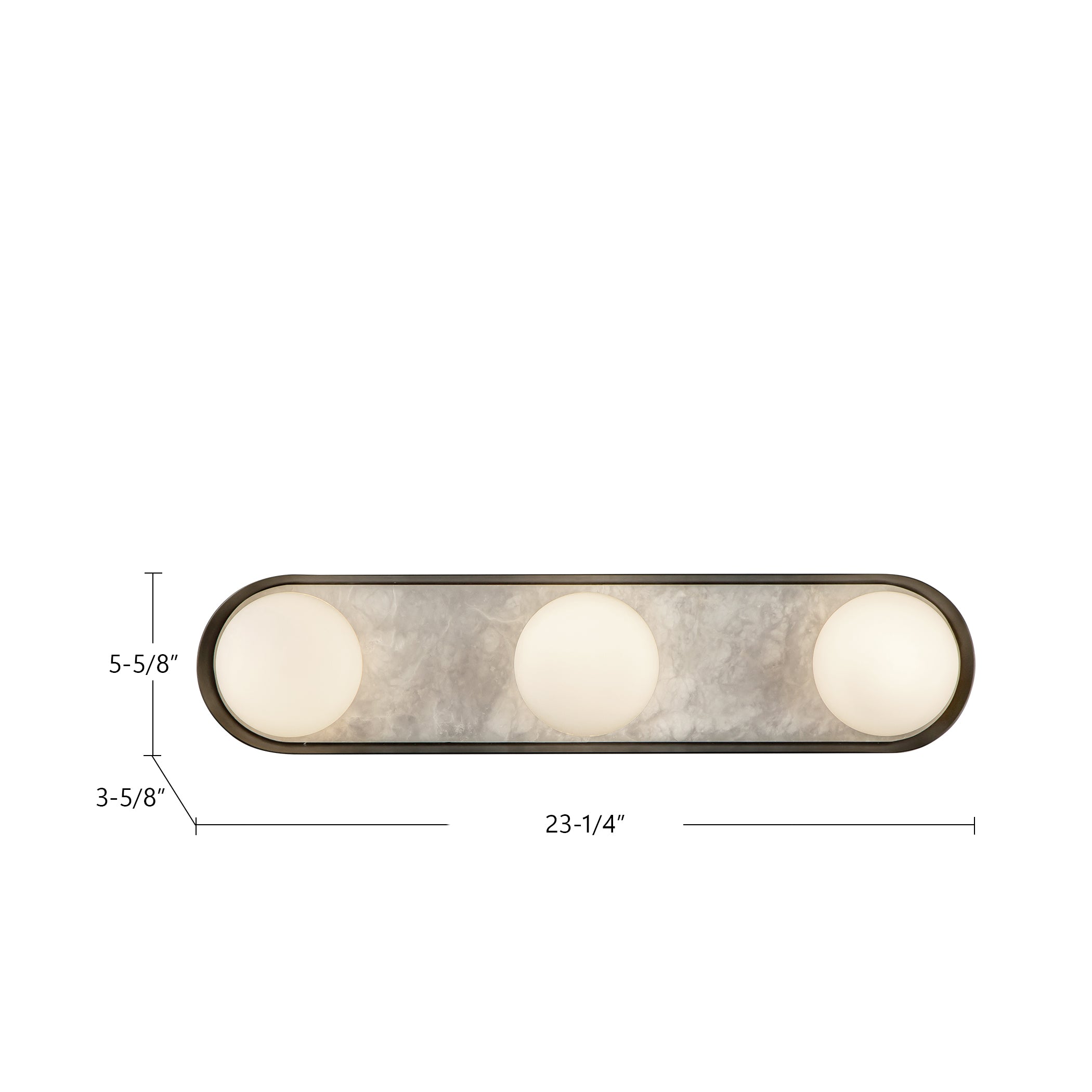 Alonso 23-in Steel Vanity Light