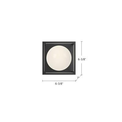 Amelia 6-in Aluminum Outdoor Wall Sconce