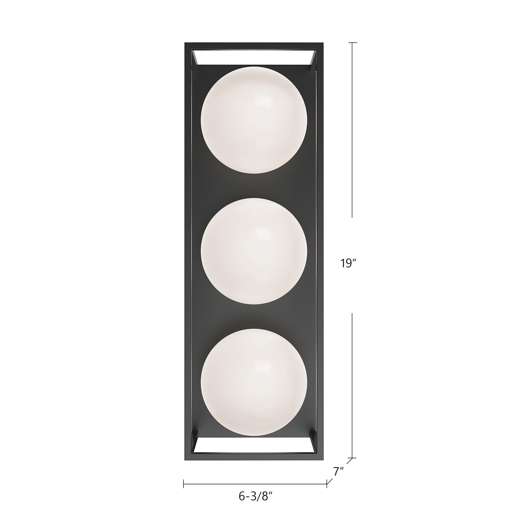 Amelia 19-in Aluminum Outdoor Wall Sconce