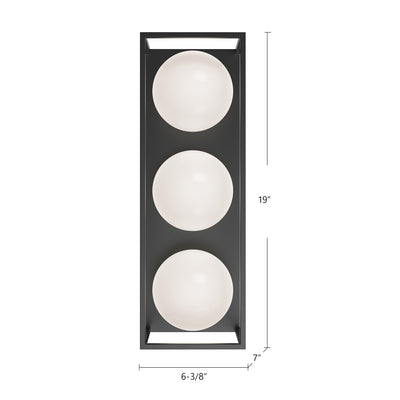 Amelia 19-in Aluminum Outdoor Wall Sconce
