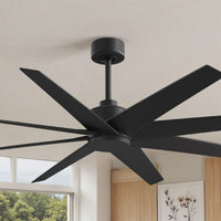 64-Inch Ariella 8-Blade Ceiling Fan Without Light Kit