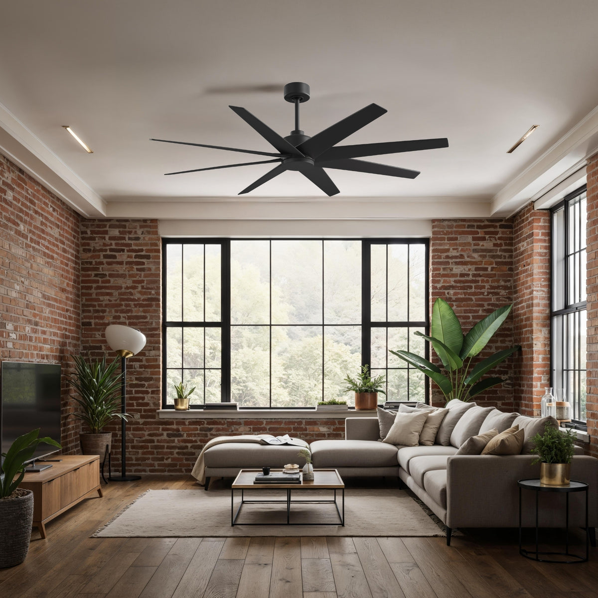64-Inch Ariella 8-Blade Ceiling Fan Without Light Kit